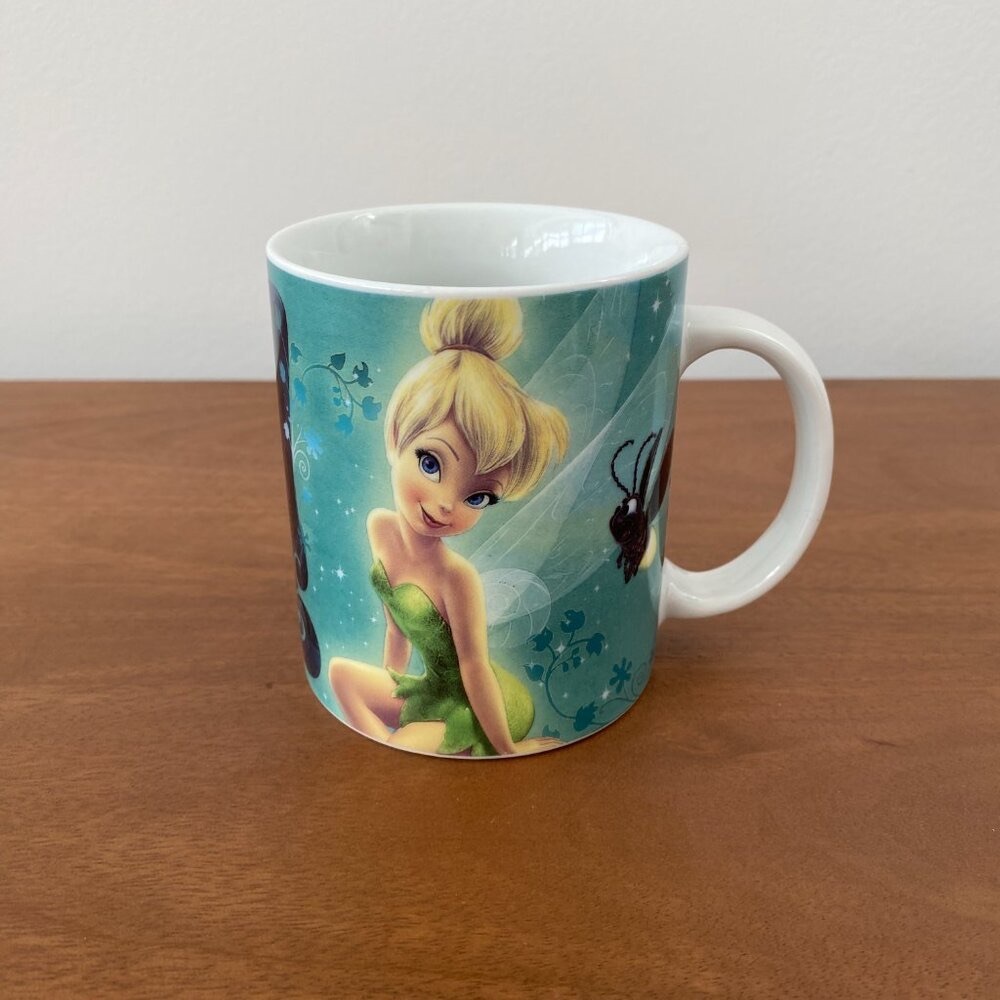 Disney Tinkerbell Coffee Cup Mug Firefly Hot Air Balloon - Enesco